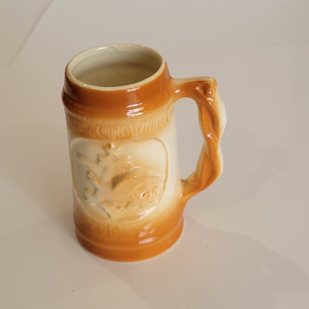 Vintage 70s Budweiser Ceramic Stein Mug 6.5".